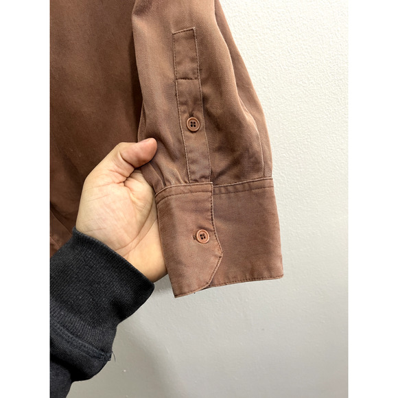 Reformation Brown Button Down Shirt - Picture 9 of 15